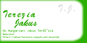 terezia jakus business card